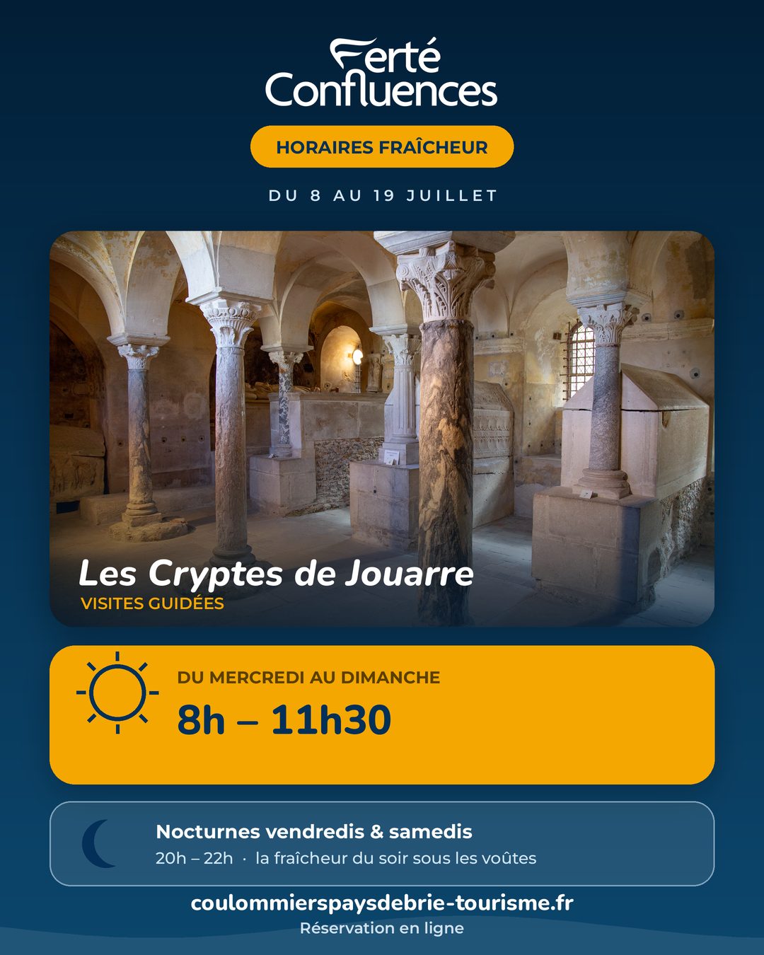 Ferté Confluences & Cryptes de Jouarre — visuel