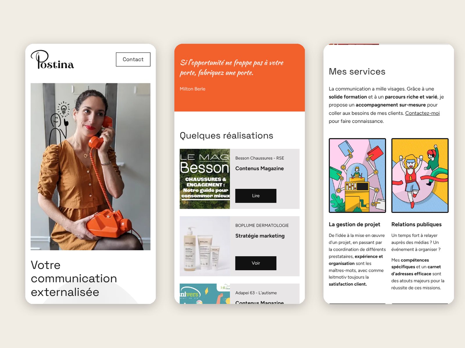 Postina : visuel du projet