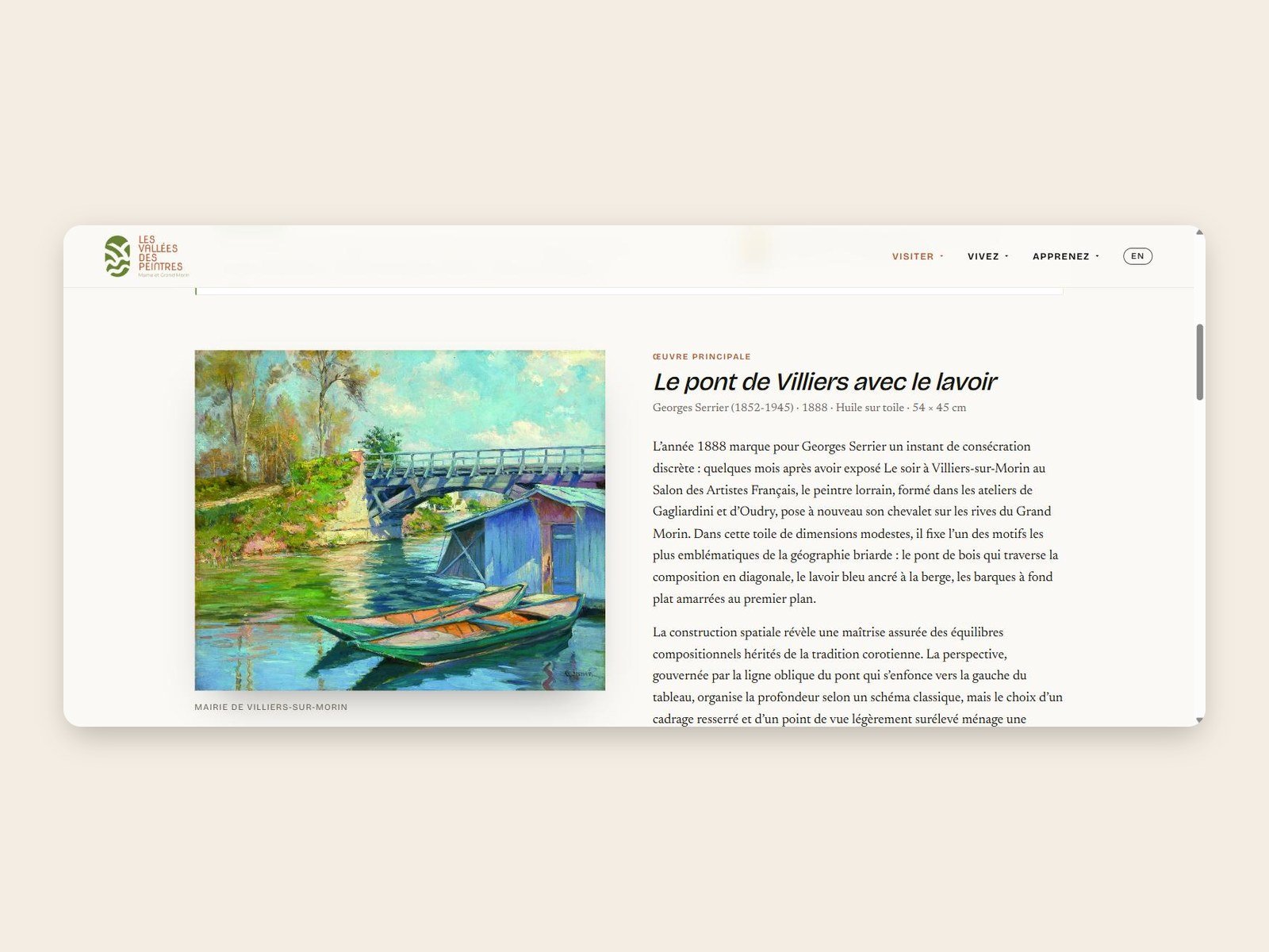 Les Vallées des Peintres : visuel du projet
